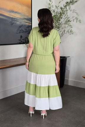 Vestido Verde Menta em Viscose Valentina