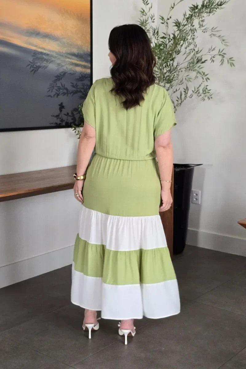 Vestido Verde Menta em Viscose Valentina